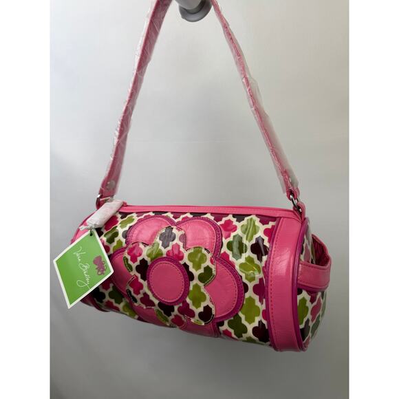 Vera Bradley Mod Floral Pink Barrel Bag – NWT – Lola Duffel – Retired Pattern - Picture 3 of 7